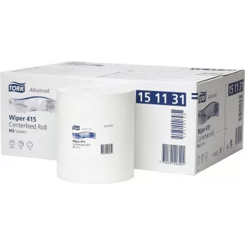 Tork Wiping Paper 151131, 1-kārtas, balts, 21,5 cm x 275 m, 6 ruļļi iepakojumā