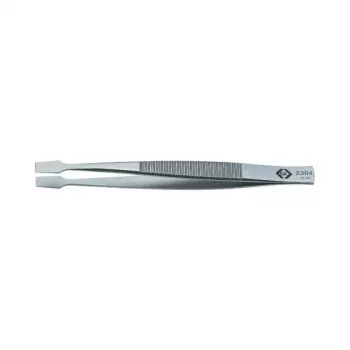 C.K Tools T2364 industriālās pincetes 120 mm nerūsējošais tērauds, smails taisns gals, pretmagnētiskas, skābju izturīgas