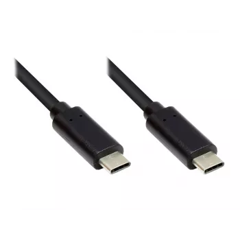 EXSYS EX-K1585-0.5 USB-C uz USB-C kabelis 0,5 m, melns