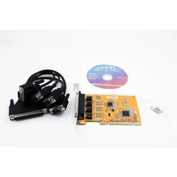 EXSYS 4-portu RS-232 PCI sērijas karte ar FTDI mikroshēmojumu (EX-41084)
