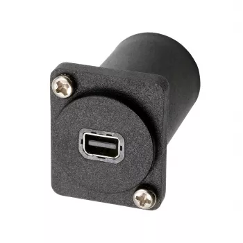 EXSYS EX-49169 D-Tipa Adapteris Mini DisplayPort Female uz DisplayPort Female Panel Mount
