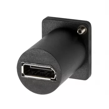 EXSYS EX-49169 D-Tipa Adapteris Mini DisplayPort Female uz DisplayPort Female Panel Mount