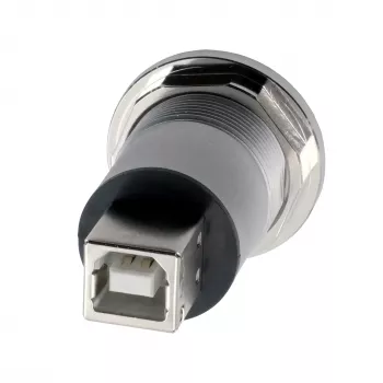 EXSYS EX-49192 metāla USB 2.0 Type-B sieviešu uz sieviešu panelī montējams adapteris
