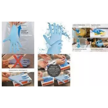 HYGOSTAR Nitrile Glove Rapid-On, izmērs L, zils, bez pulvera, 1 gab. 270316