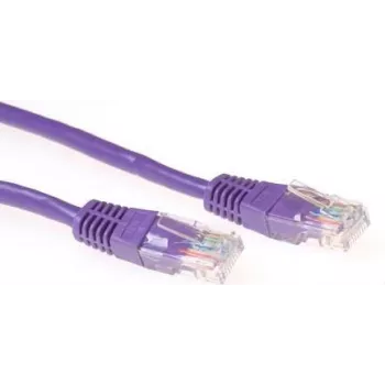 ACT IB4715 Cat5e U/UTP tīkla patch kabelis, RJ45, violets, 15 m