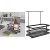 Metaltex Tokyo LAVA izlietnes organizators, matēti melns, metāls, pret rūsu, izturīgs pret triecieniem, 1 gab. 352902000