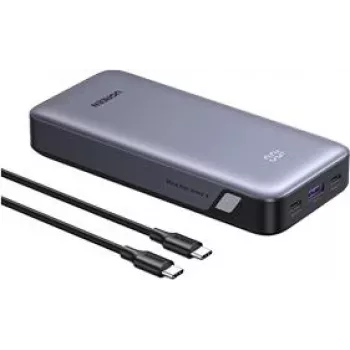 UGREEN 20000 mAh ārējais akumulators 67W divvirzienu ātrā uzlāde, pelēks, universāls (55996)
