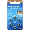 Renata ZA312 cinka-gaisa dzirdes aparātu baterijas PR41 165 mAh 1,4 V 6 gab. ZA312.DP6 0HG