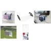Metaltex Click Radiator & Balkona Drēbju Žāvēšanas Statīvs, Sudraba/Melns, 3 m Žāvēšanas Garums, Salokāms, Epoksīda Pārklājuma Tērauds, 5 Stieņi 405810039