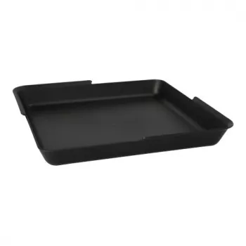 PAPSTAR Circulware atkārtoti lietojams taisnstūra formas servēšanas trauks, nedalīts, melns, 1000 ml, polipropilēns ar 30% minerālvielu pildvielām, 1 gab. 97021