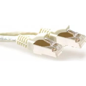 ACT Ivory 3m S/FTP CAT6A patch cable ar snagless aizsardzību (FB6003)
