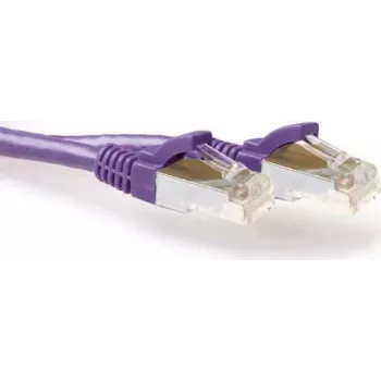 ACT Purple 15m LSZH S/FTP CAT6A Patch Cable FB8715