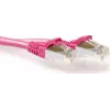 ACT rozā 0,5m LSZH S/FTP CAT6A patch kabelis ar snagless RJ45 (FB8800)