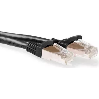 ACT 15m CAT6a S/FTP pretiešanas tīkla kabelis, melns FB6915