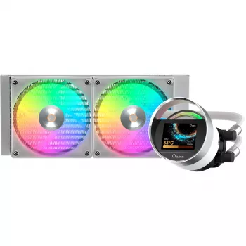 Ocypus Sigma L24 ARGB White 240mm šķidruma CPU dzesētājs