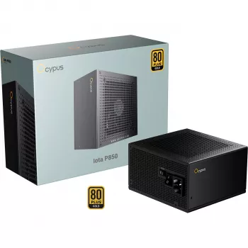 OCYPUS Iota P850 Black 850W 80 PLUS Gold pilnībā modulārs ATX 3.0 PCIe 5.0 barošanas bloks