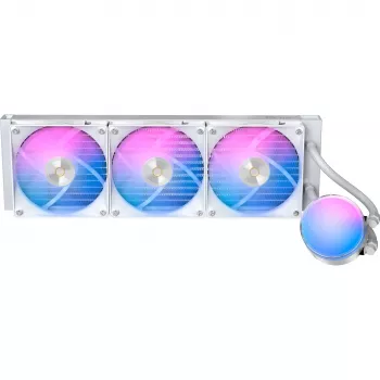 Ocypus Delta L36 ARGB V2 White šķidruma dzesētājs CPU, 360mm radiators, 3x120mm ARGB ventilatori, Intel un AMD