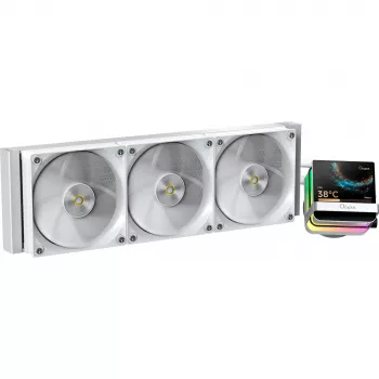 Ocypus Sigma L36 PRO White 360mm ARGB AIO šķidruma dzesētājs CPU