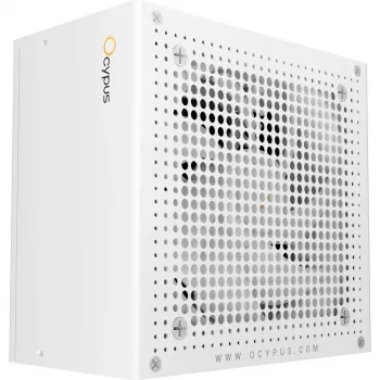 OCYPUS Iota P850 White 850W 80 PLUS Gold pilnībā modulārs ATX 3.0 barošanas bloks