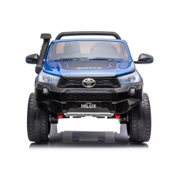 LEAN CARS Toyota Hilux DK-HL850 elektriskais auto bērniem, zilā lakā, 4x4, 2 vietas, tālvadības pults, LED apgaismojums, MP3, Bluetooth