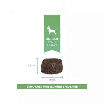 BEMO Cold Pressed Grass Fed Lamb - sausā suņu barība - 3kg
