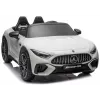LEAN CARS Mercedes AMG SL63 ar bateriju darbināms braucamais auto bērniem, balts