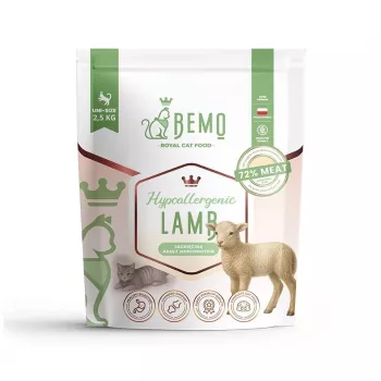 BEMO Cat hipoalerģiskā sausā kaķu barība ar jēru 2,5 kg