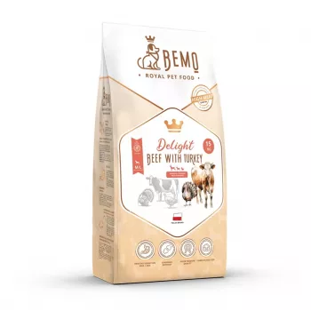 BEMO Delight Beef with Turkey sausā barība suņiem 15kg