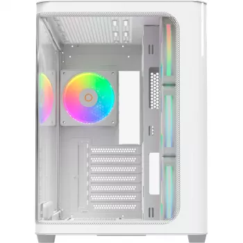 Ocypus Iota C70 Curve ARGB Digital White 270° Panoramic Glass Mid-Tower PC korpuss
