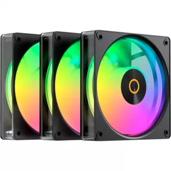 OCYPUS Gamma F12 Elite ARGB 120 mm PWM ventilators (3 gab., melns)