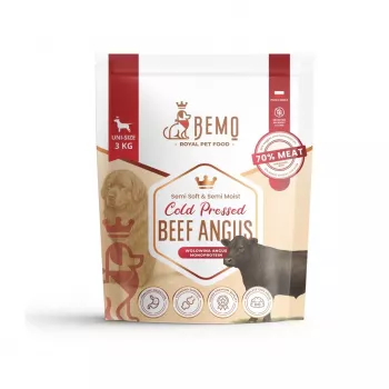 BEMO Cold Pressed Angus liellopu gaļas mono sausā suņu barība 3kg