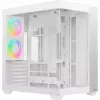 Ocypus Delta C74 ARGB balts mid-tower korpuss ar panorāmas stiklu