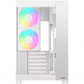 Ocypus Delta C74 ARGB balts mid-tower korpuss ar panorāmas stiklu