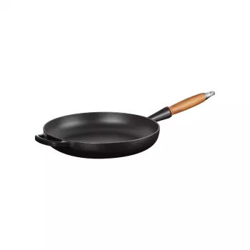 LE CREUSET čuguna panna ar koka rokturi Ø28cm matēti melna