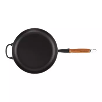 LE CREUSET čuguna panna ar koka rokturi Ø28cm matēti melna