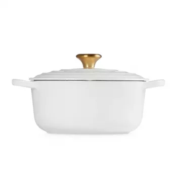 LE CREUSET čuguna katls apaļš 24cm 4.2L balts