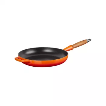 Le Creuset čuguna panna ar koka rokturi 28 cm Volcanic Orange