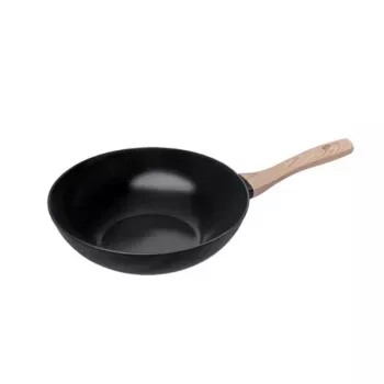 PYREX Cook & Care wok panna 28 cm, titāna nepiedegošais pārklājums, indukcijas gatava