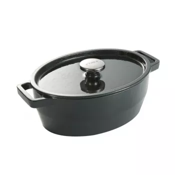 Pyrex čuguna ovāla sautējamā panna 5,8L pelēka 33x25cm