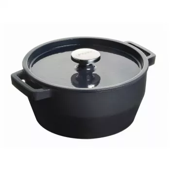 Pyrex čuguna katls 6,8L apaļš 28cm pelēks