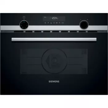 Siemens CM585AGS1 iQ500 iebūvējams mikroviļņu krāsns melna/nerūsējošā tērauda