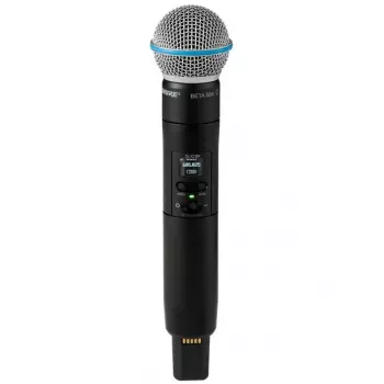 Shure SLXD2+/B58=-G65 rokas raidītājs ar Beta 58A mikrofonu (470-606 MHz)