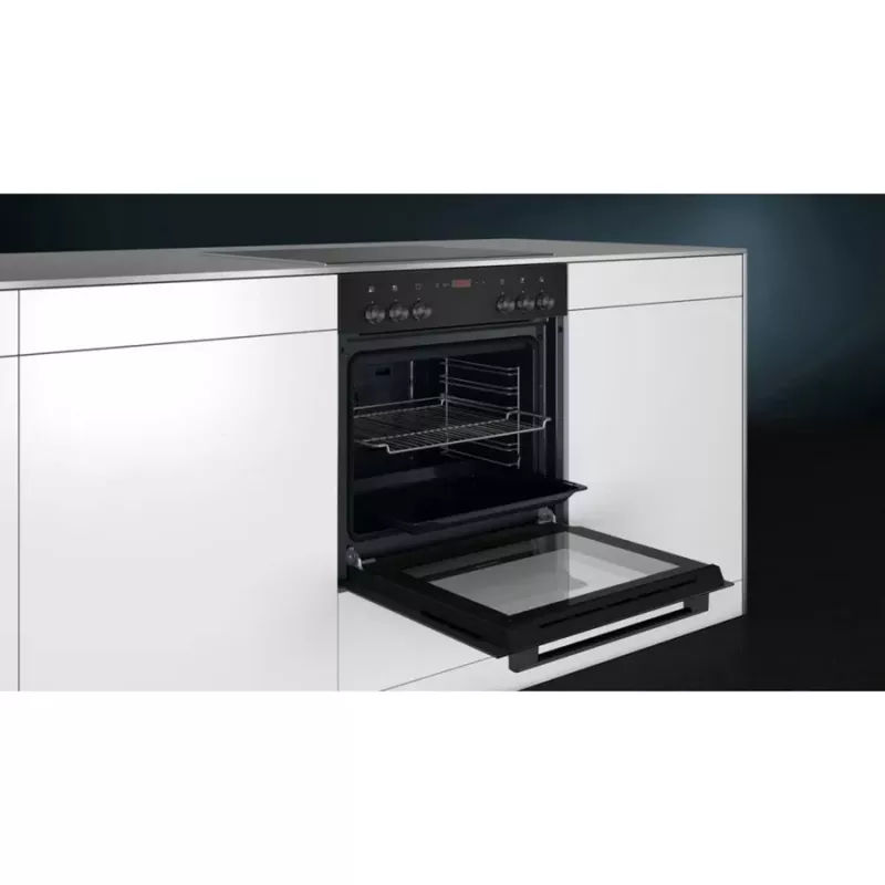 Siemens EQ110KAVB iebūvējams cepeškrāsns un plīts virsmas komplekts, 71 L, keramiskā virsma, nerūsējošais tērauds