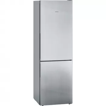 Siemens KG36EALCA iQ500 brīvstāvošs ledusskapis-ar saldētāju, 186 cm, C, nerūsējošā tērauda izskats