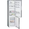 Siemens KG39EALCA iQ500 brīvstāvošs ledusskapis-ar saldētavu, 201 cm augsts, energoefektivitātes klase C, sudraba krāsā