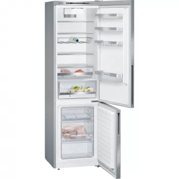 Siemens KG39EALCA iQ500 brīvstāvošs ledusskapis-ar saldētavu, 201 cm augsts, energoefektivitātes klase C, sudraba krāsā