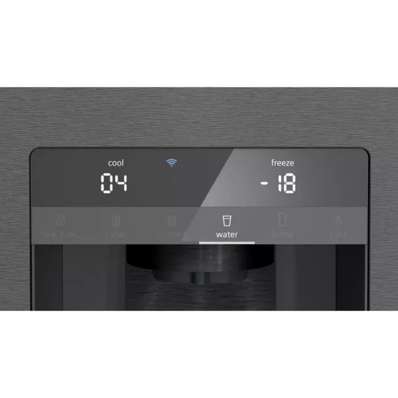 Siemens KF96DPXEA iQ700 French Door Side-by-Side ledusskapis ar ūdens un ledus dozatoru, 183 cm, energoefektivitātes klase E, nerūsējošais tērauds
