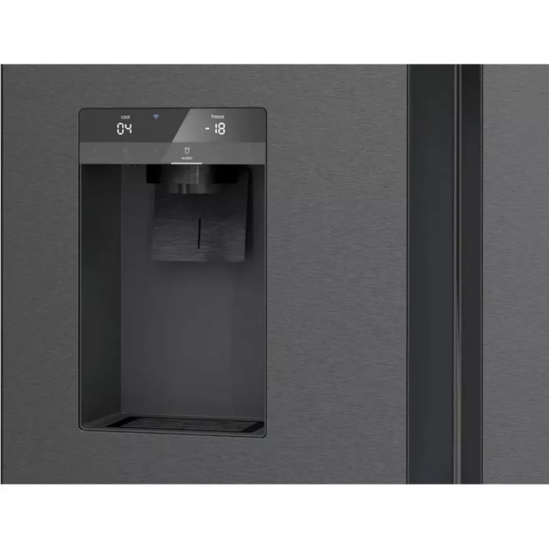 Siemens KF96DPXEA iQ700 French Door Side-by-Side ledusskapis ar ūdens un ledus dozatoru, 183 cm, energoefektivitātes klase E, nerūsējošais tērauds