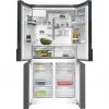 Siemens KF96DPXEA iQ700 French Door Side-by-Side ledusskapis ar ūdens un ledus dozatoru, 183 cm, energoefektivitātes klase E, nerūsējošais tērauds