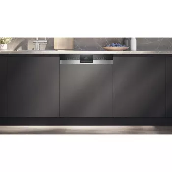 Siemens SX53ES22CE iQ300 daļēji integrējamā trauku mazgājamā mašīna, 60 cm, 13 vietas, energoefektivitātes klase E, Home Connect, AquaStop, InfoLight, nerūsējošais tērauds